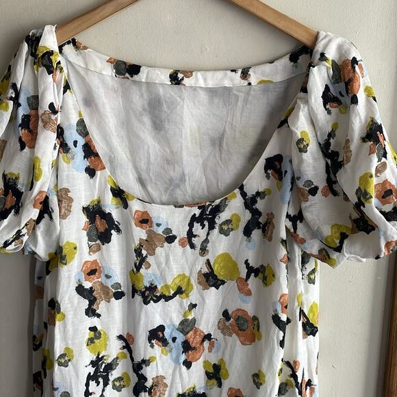 M.M.LaFleur The Gali Dress Meadow Print Linen - Picture 7 of 16